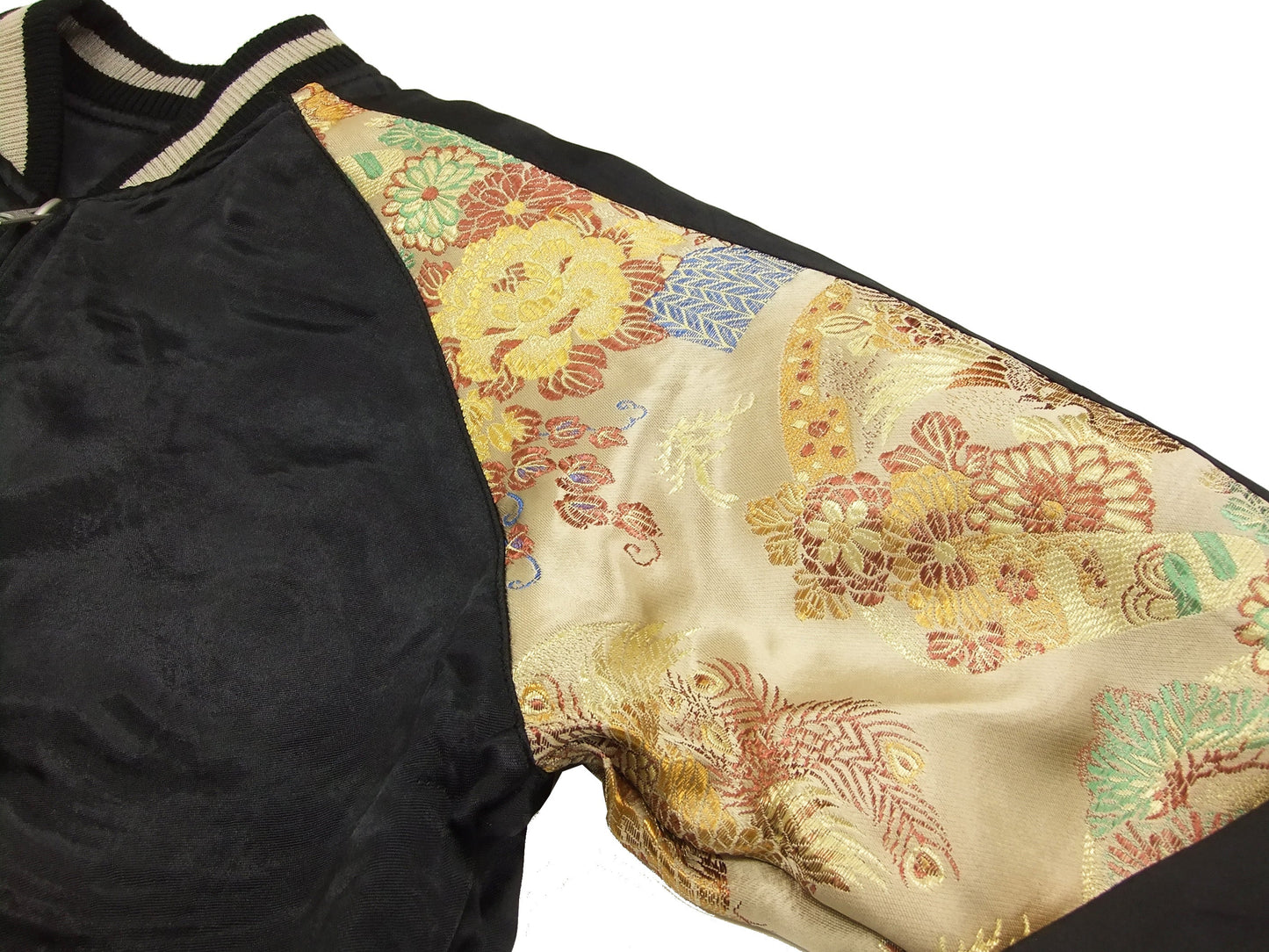 Hanatabi Gakudan Men's Japanese Souvenir Jacket Japanese Dragon Sukajan Script SSJ-001