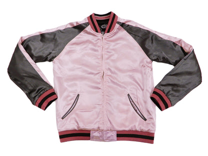 Hanatabi Gakudan Men's Japanese Souvenir Jacket Japanese Fox Art Sukajan Script SSJ-522