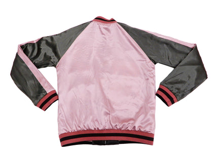 Hanatabi Gakudan Men's Japanese Souvenir Jacket Japanese Fox Art Sukajan Script SSJ-522