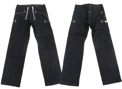 Samurai Jeans Men's Double Zipper Pants German Workwear Guild Trousers SWC505C19-DP