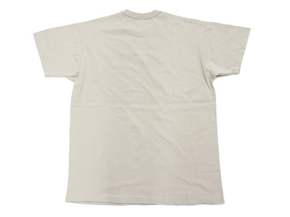 TOYS McCOY Plain T-Shirt Men's Garment-Dyed Heavyweight Short Sleeve Loopwheel Solid Color Tee TMC2343 040 Faded-Sand-Beige