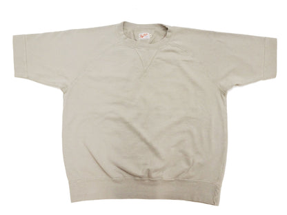 TOYS McCOY Plain Short Sleeve Sweatshirt Men's Solid Color Garment-dyed French Terry Fabric Tee Shirt TMC2429 041 Faded-Sand-Beige