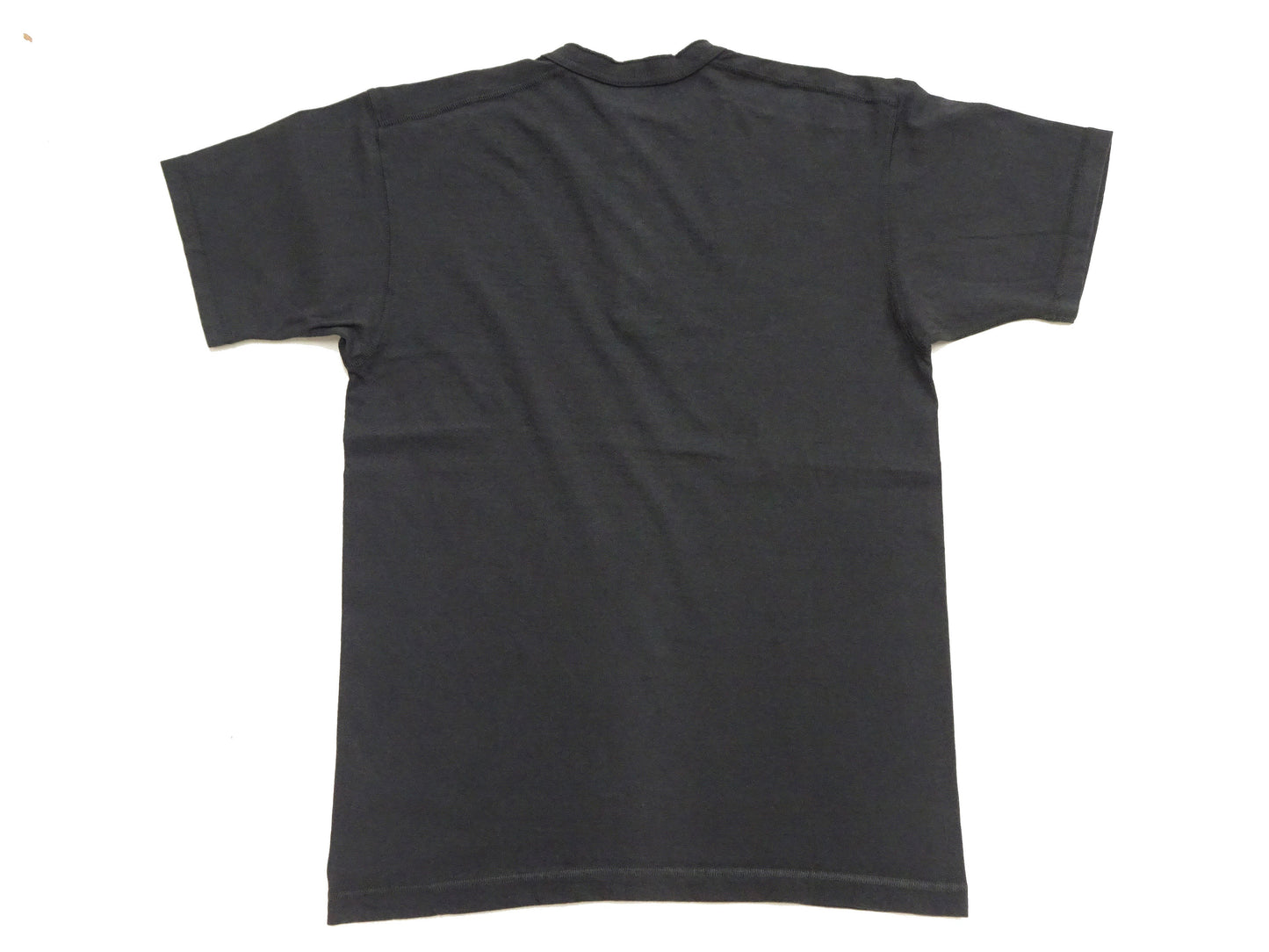 TOYS McCOY Plain Loopwheel Henley T-Shirt - Men's Short Sleeve Tubular Tee The Great American Hero Union Shirt TMC2537 030 Faded-Black