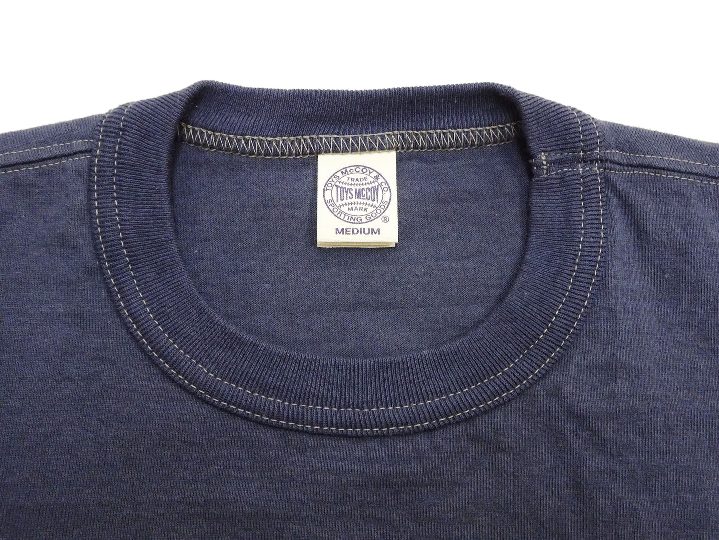 TOYS McCOY Men's Short-Sleeve Steve McQueen Graphic T-Shirt, Tubular Knit Jersey, One-Wash, Made in Japan (TMC2605 120 Muted Blue)