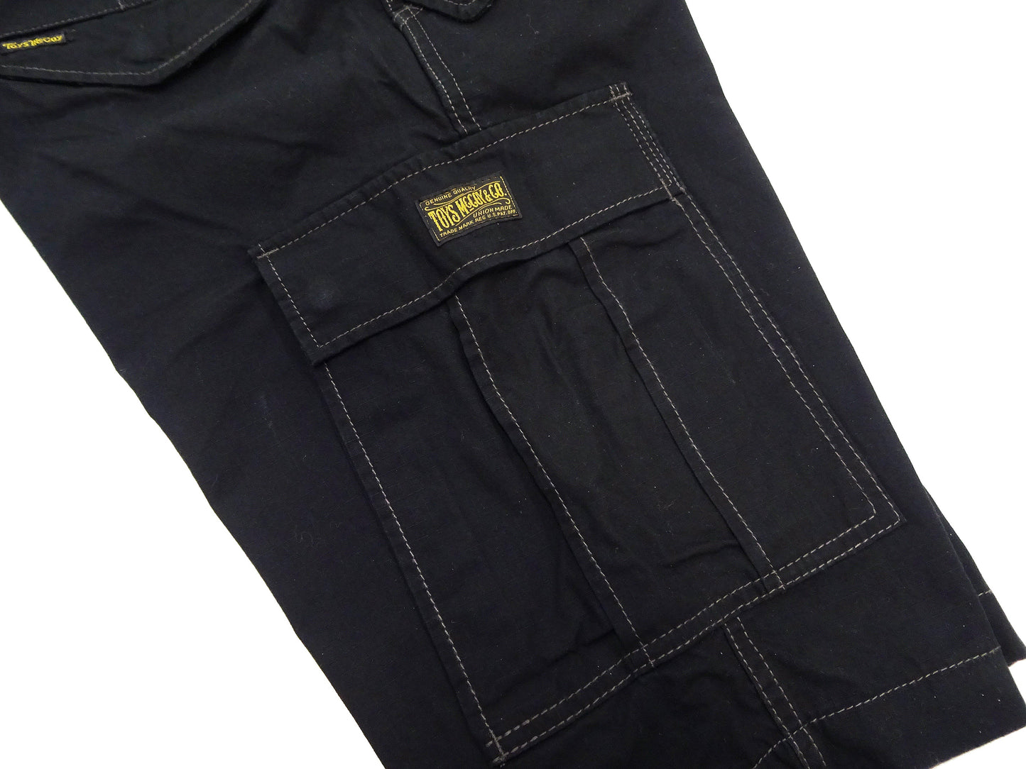 TOYS McCOY Cargo Shorts Men's Classic U.S. Army Fatigue-Inspired Casual Short Pants TMP1802 030 Black