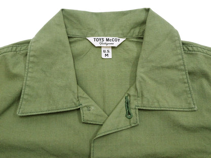 TOYS McCOY Utility Shirt Men's Custom Patched Printed Long Sleeve Button Up Shirt TMS2303 160 Olive