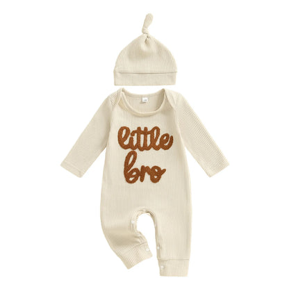LITTLE BRO Waffle Knit Jumpsuit