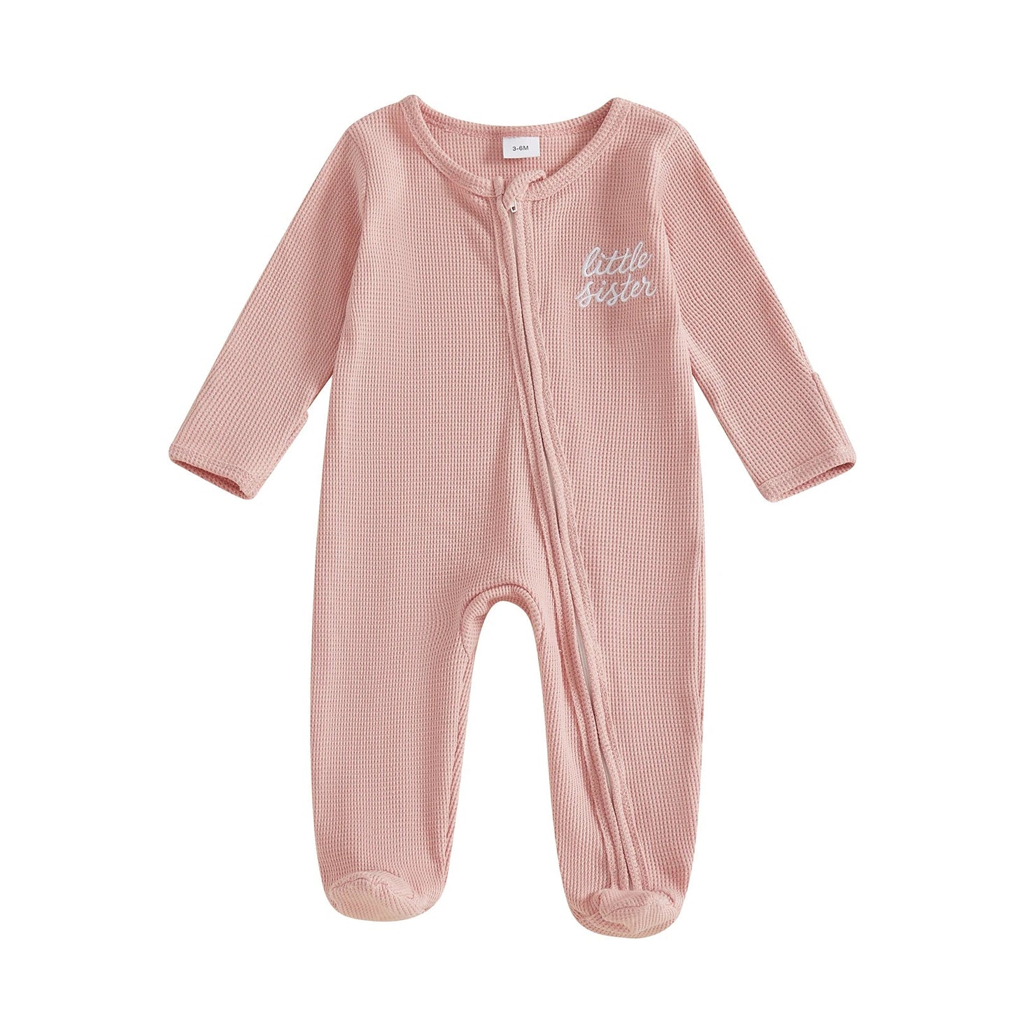 LITTLE SISTER/BROTHER Footed Jumpsuit