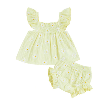 DAISY Ruffle Sleeve Outfit
