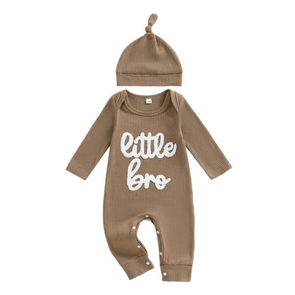 LITTLE BRO Waffle Knit Jumpsuit