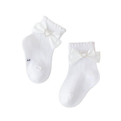 SPARKLING HEART Bowtie Socks