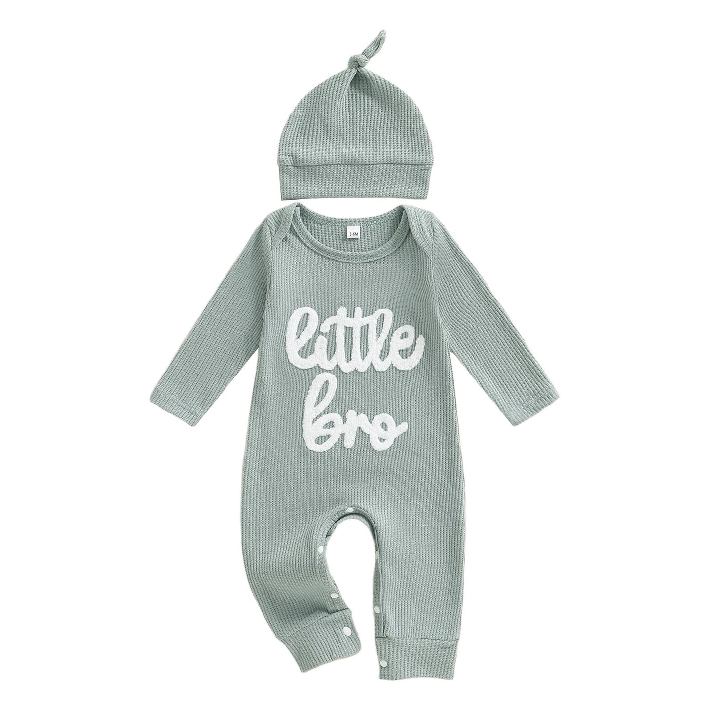 LITTLE BRO Waffle Knit Jumpsuit