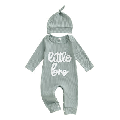 LITTLE BRO Waffle Knit Jumpsuit