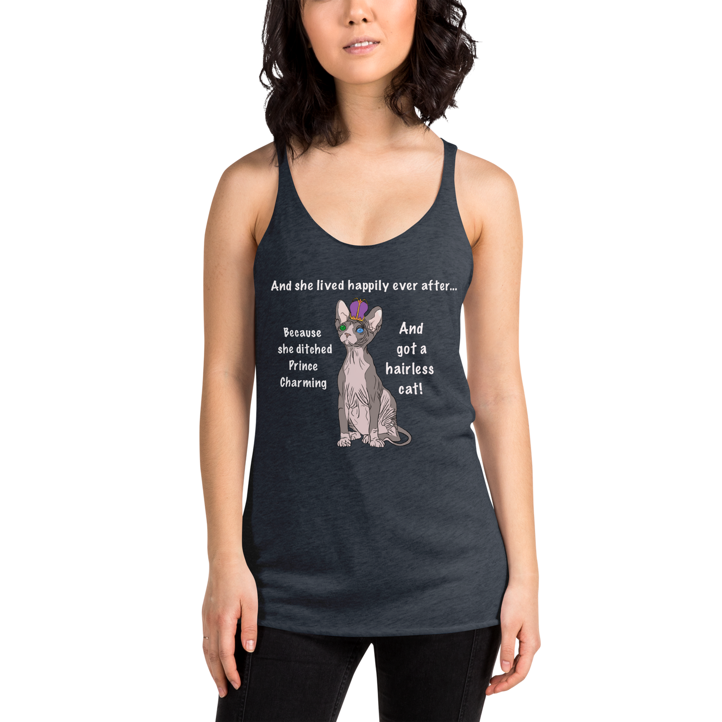 "DITCHED PRINCE CHARMING & GOT A SPHYNX" TANK
