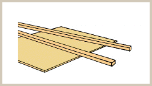 Basswood - Stripwood - 1/32" x 1/16"
