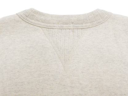 Whitesville Plain Sweatshirt Men's Loop-wheeled V-Insert Vintage Style WV67728 Oatmeal