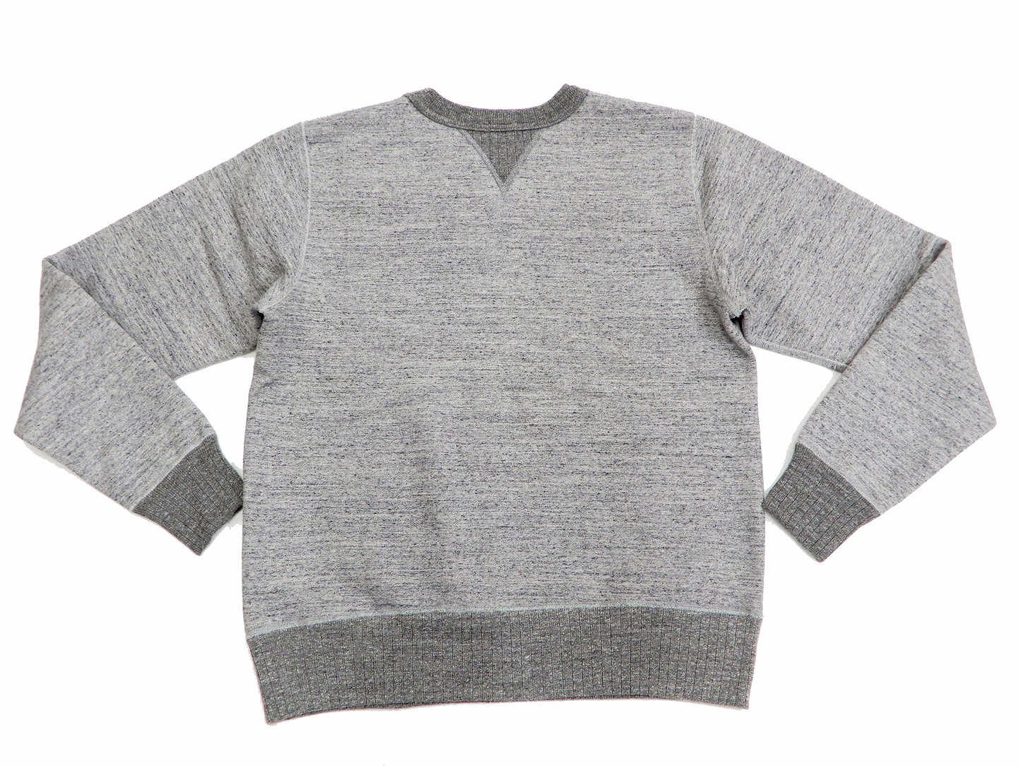 Whitesville Plain Sweatshirt Men's Loop-wheeled V-Insert Vintage Style WV67728 Heather-Gray