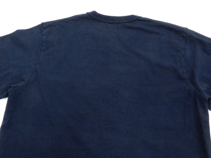 Whitesvill Plain T-shirt Men's Heavyweight Long Sleeve Pocket Tee WV68849 128 Dark-Blue