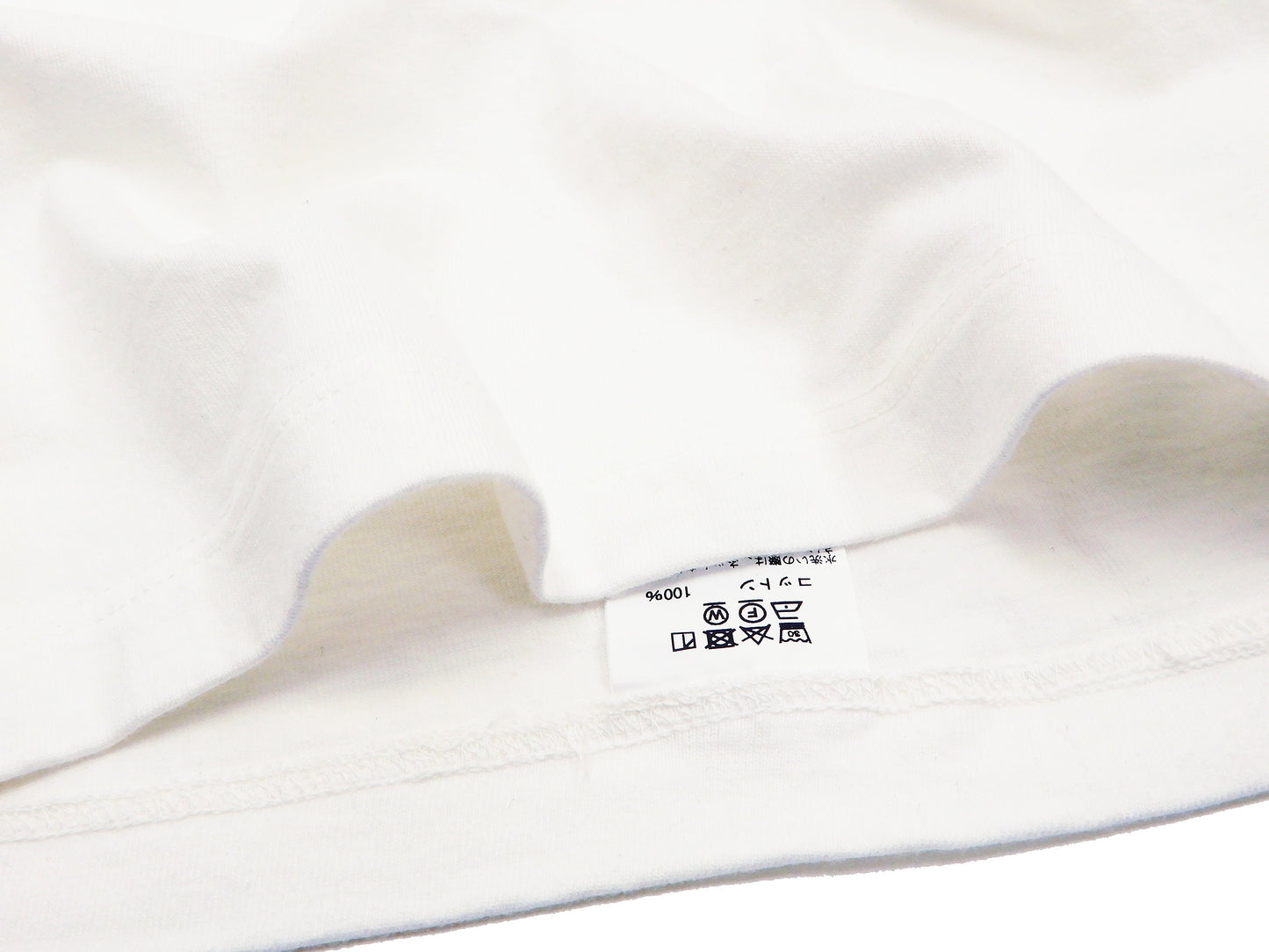 Whitesvill Plain T-shirt Men's Heavyweight Long Sleeve Pocket Tee WV68849 105 Off-white