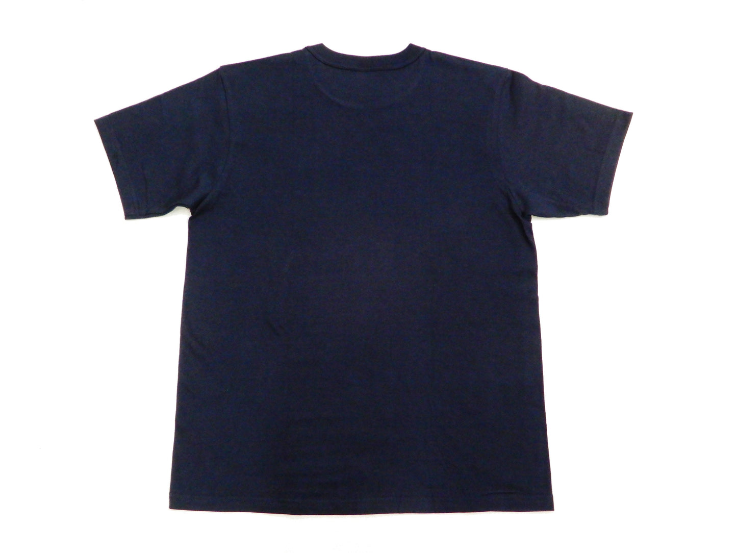 Whitesville Men's 2-Pack Plain Short-Sleeve Crew Neck T-Shirts, Tubular-Knit Cotton, Made in Japan by Toyo Enterprises (WV73544 128 Navy)