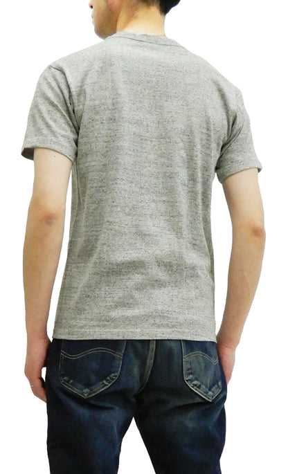 Whitesville Men's 2-Pack Plain Short-Sleeve Crew Neck T-Shirts, Tubular-Knit Cotton, Made in Japan by Toyo Enterprises (WV73544 113 Heather Gray)