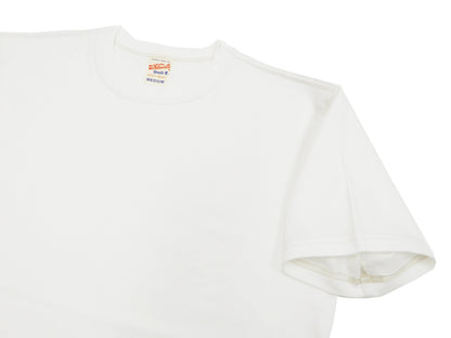 Whitesville Men's 2-Pack Plain Short-Sleeve Crew Neck T-Shirts, Tubular-Knit Cotton, Made in Japan by Toyo Enterprises (WV73544 105 Off-White)
