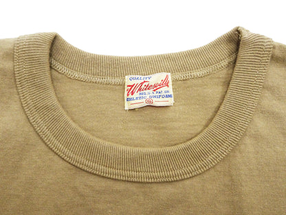 Whitesville Men's Plain Pocket T-Shirt - Short Sleeve Crewneck Loopwheel Tee (One-Wash) WV78932 by Toyo Enterprises 133 Beige