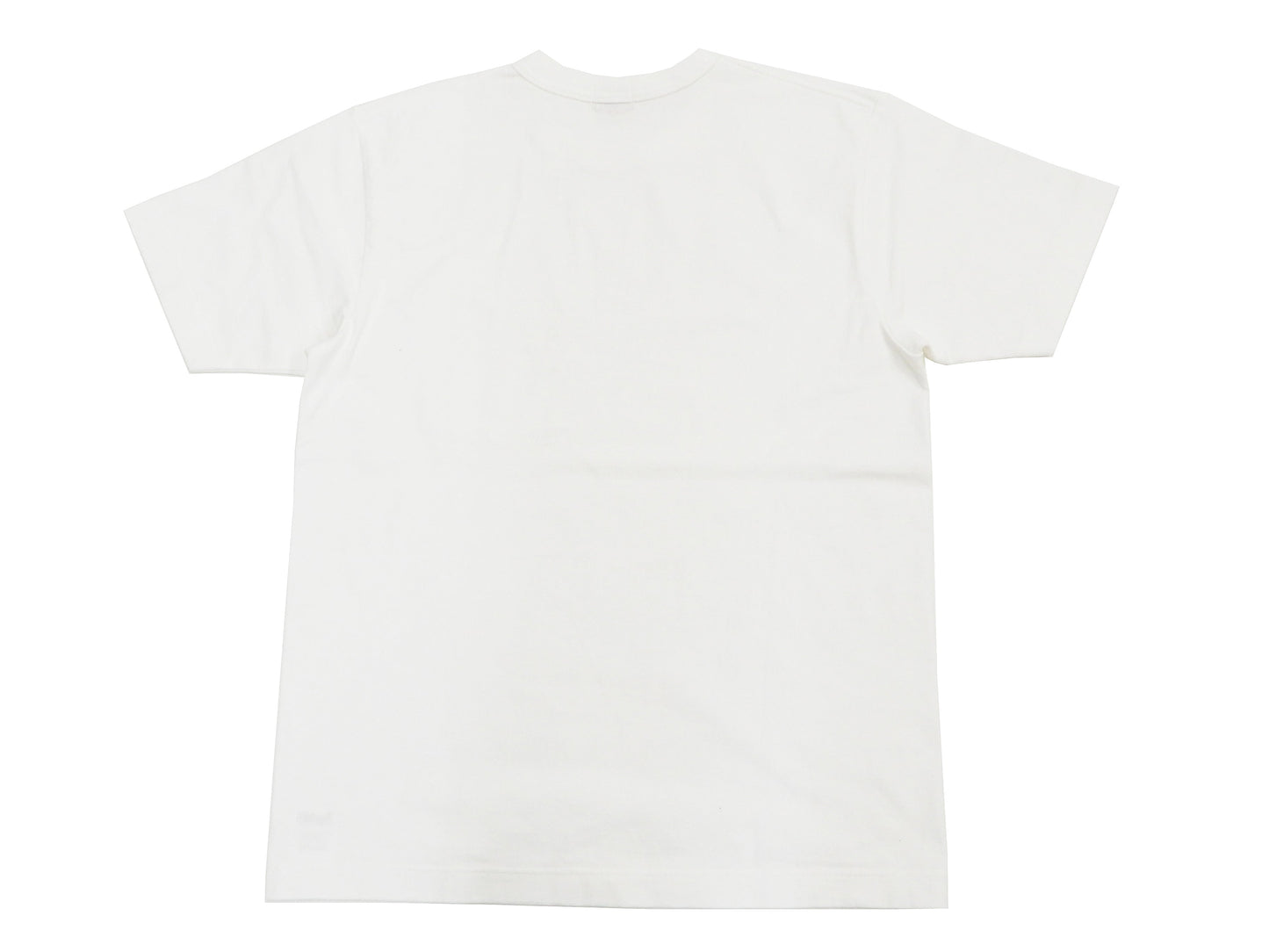 Whitesville Men's Plain Pocket T-Shirt - Short Sleeve Crewneck Loopwheel Tee (One-Wash) WV78932 by Toyo Enterprises 105 Off-White
