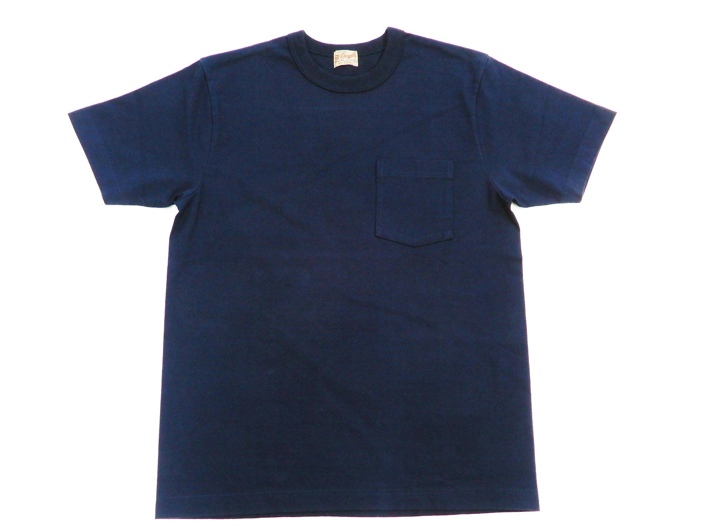 Whitesville Men's Plain Pocket T-Shirt - Short Sleeve Crewneck Loopwheel Tee (One-Wash) WV78932 by Toyo Enterprises 128 Navy-Blue