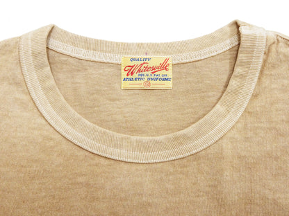 Whitesville Men's Short Sleeve Pigment-Dyed Pocket T-Shirt, Heavyweight Tubular Cotton Jersey Plain Tee, Made in Japan by Toyo Enterprises (WV79531 133 Faded Beige)